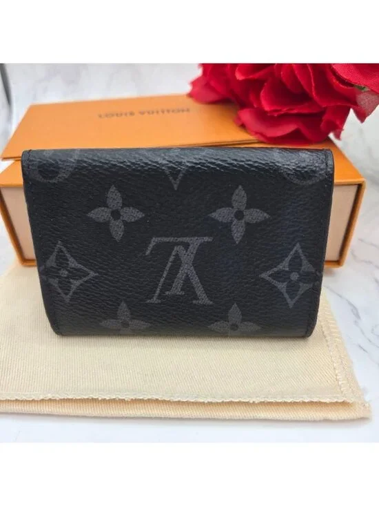 ★SOLD★ Louis Vuitton Monogram Eclipse Discovery Fold Wallet - Picture 2 of 15